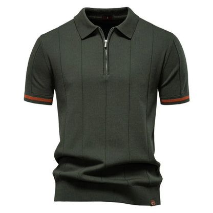 Polo Hombre Manga Corta Clásico Cremallera - Vestiria