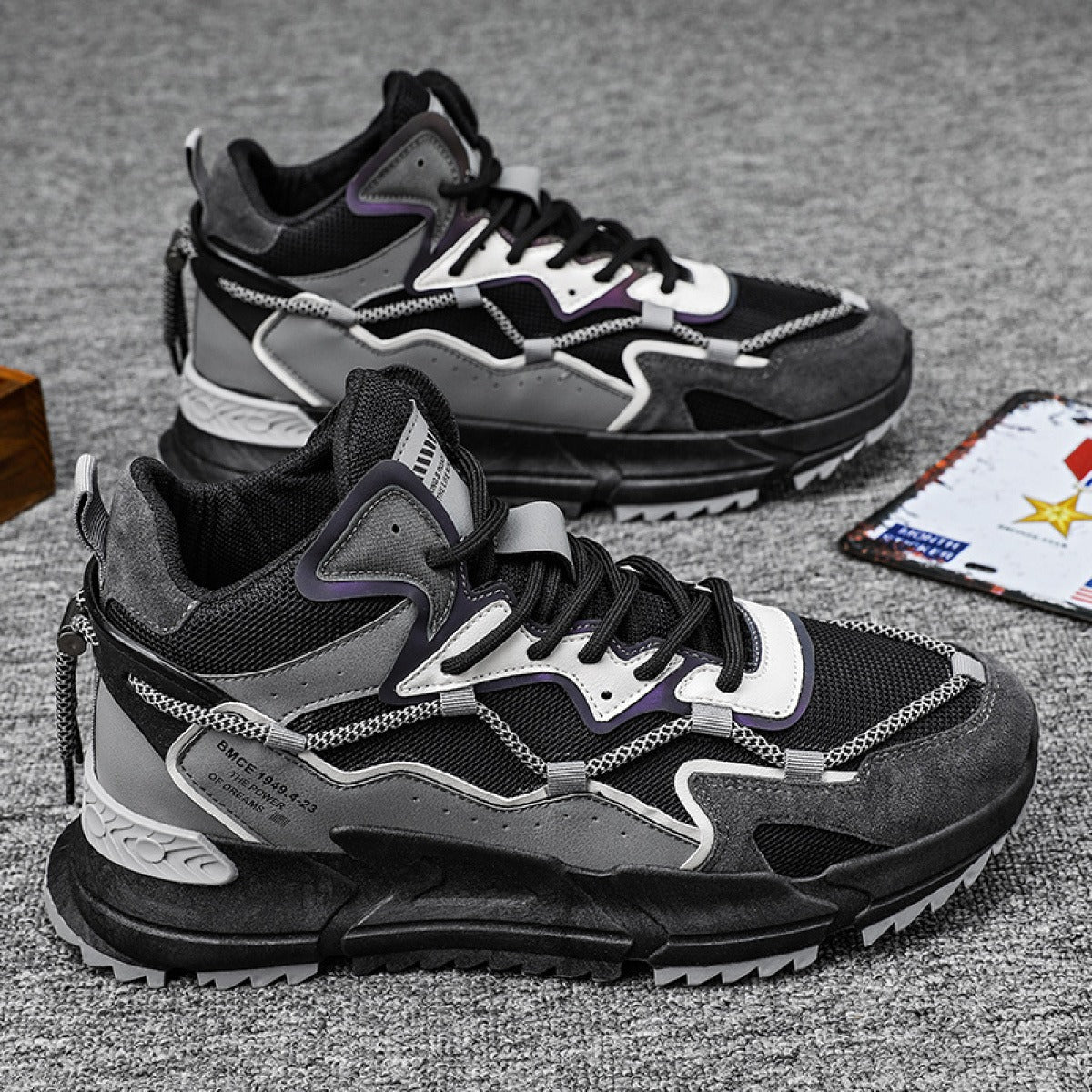 Zapatillas running con suela alta - Rextor - Vestiria