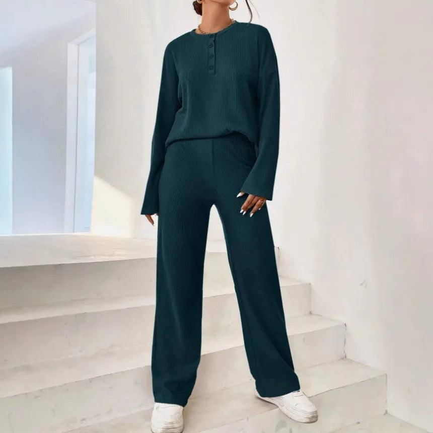 Pijama de Punto Suave y Acogedor para Mujer
