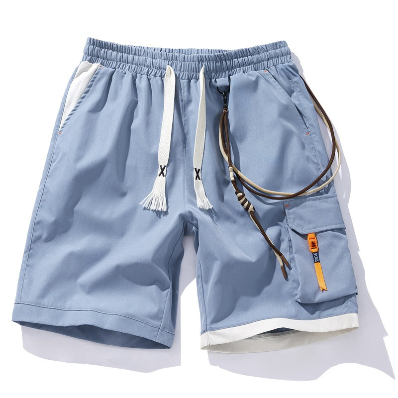 Pantalones cortos deportivos con bolsillo lateral estilo urbano - Vestiria