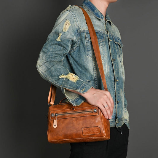 Bolso Hombre Piel Sintética Minimalista Laurent - Vestiria