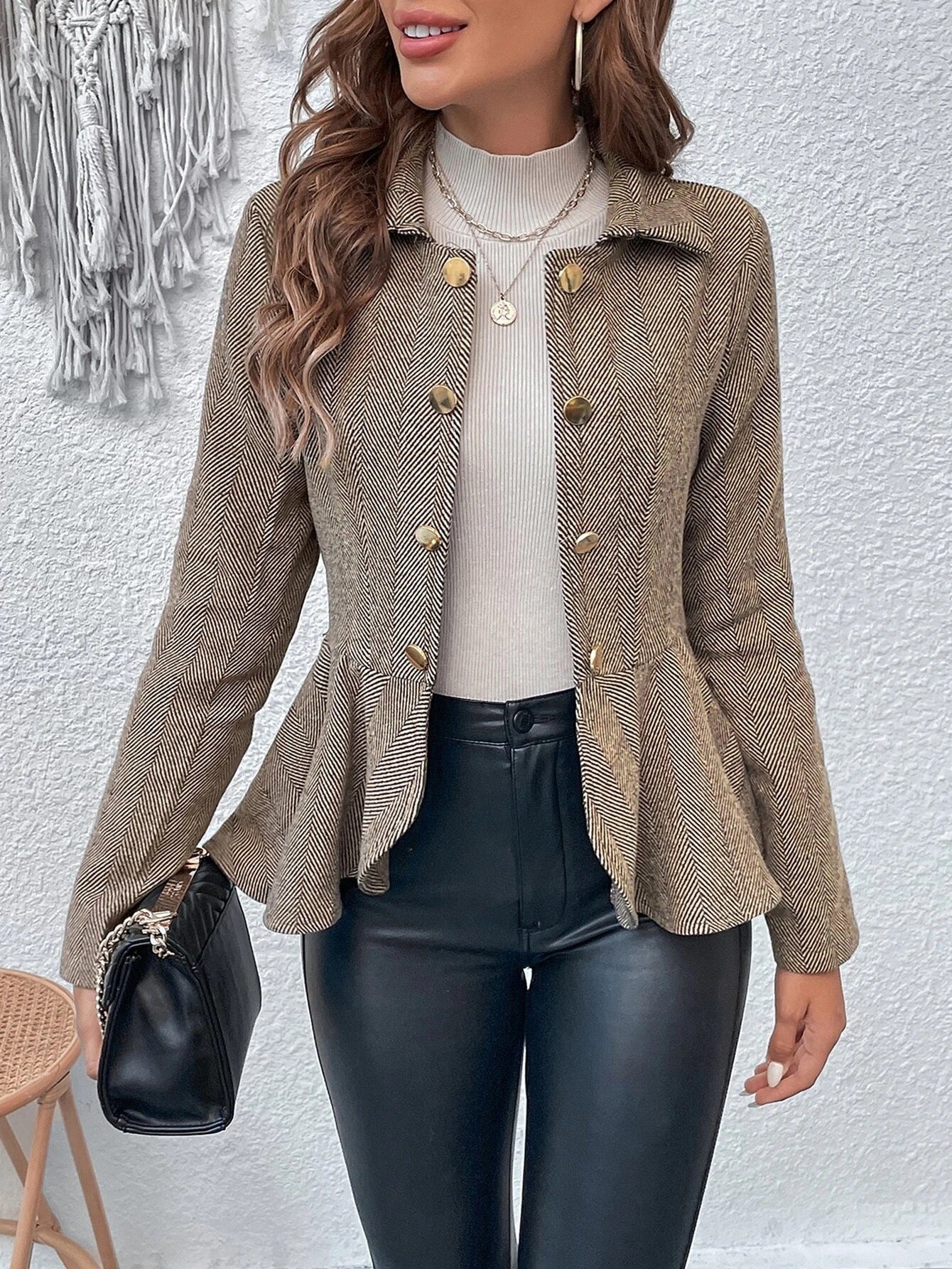 Chaquetas Mujer Estilo Clásico Corte Femenino - Vestiria