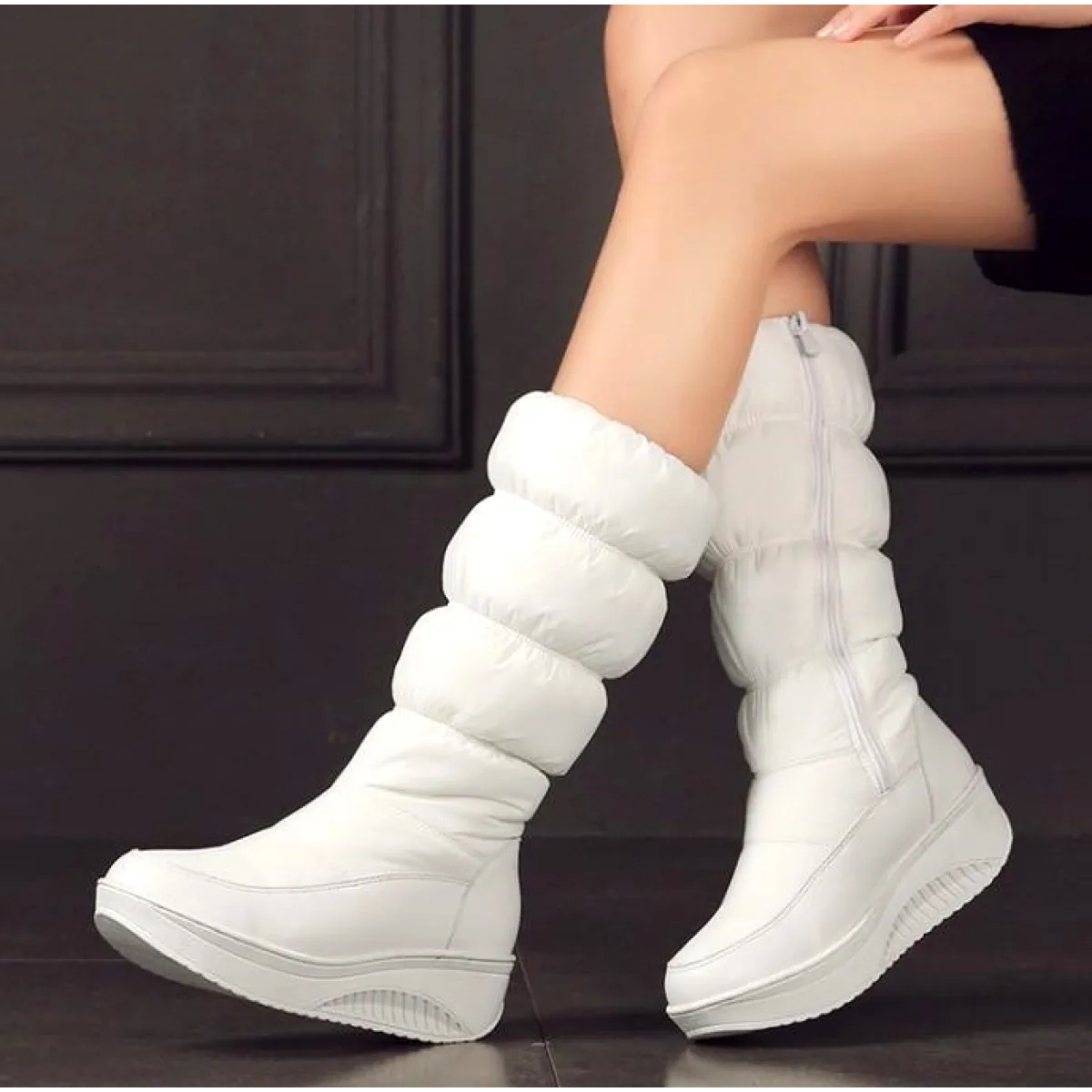 Botas Mujer Impermeables con Plataforma Alta Invierno - Vestiria