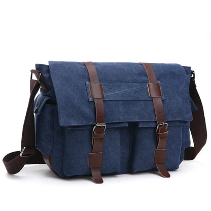 Bolso Bandolera Hombre Cuero Vintage Estilo Clásico