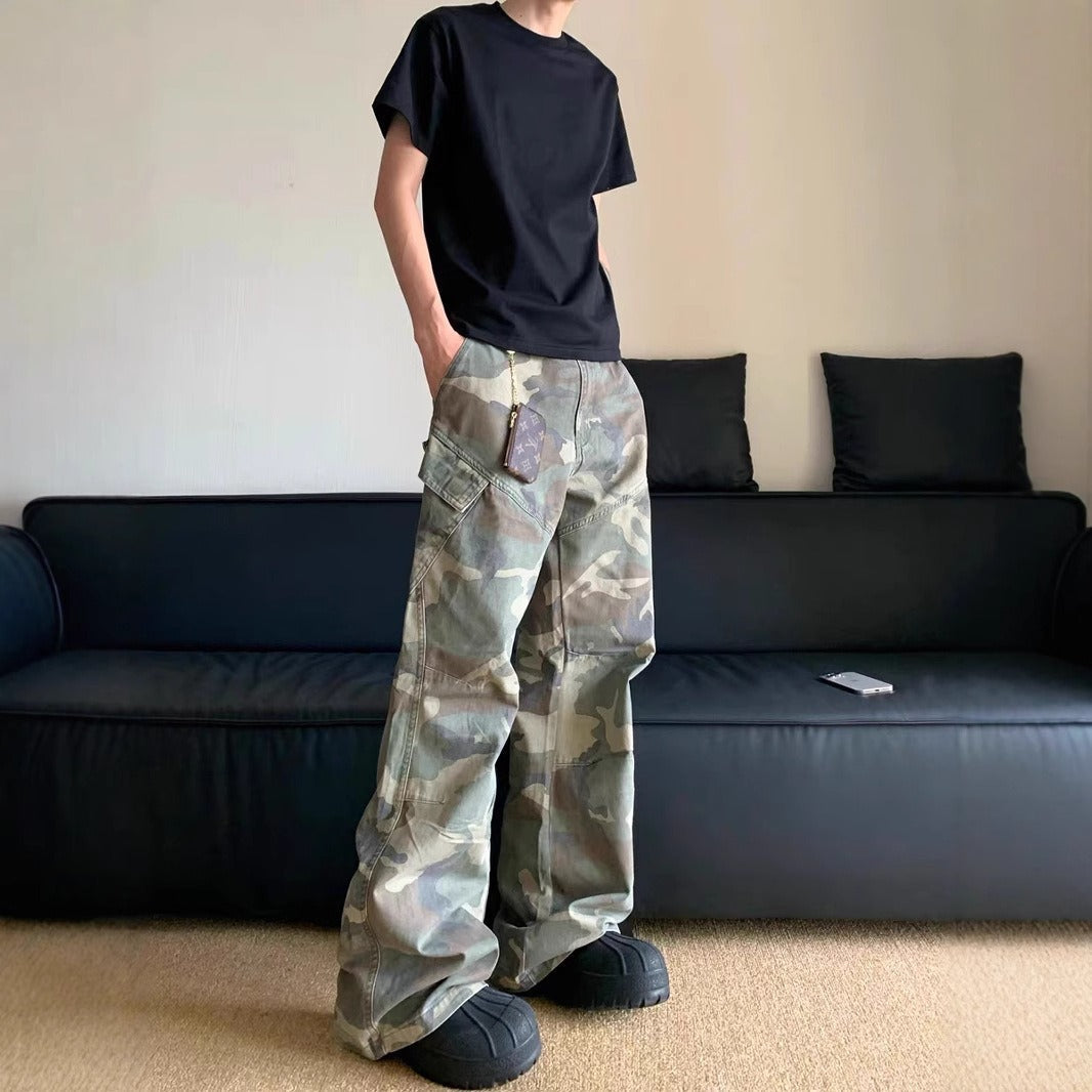 Pantalones Camuflaje Hombre Anchos y Cómodos - Vestiria