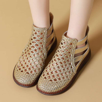 Sandalias Mujer Trenzadas Con Suela Flexi - Vestiria