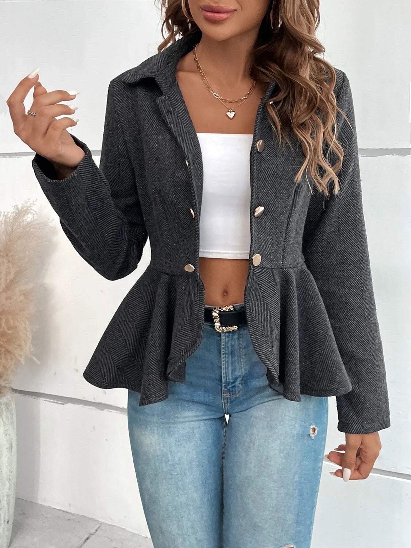 Chaquetas Mujer Estilo Clásico Corte Femenino