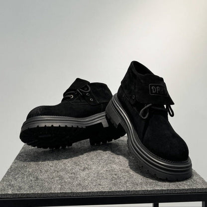 Botas Hombre Cuero Suela Gruesa Estilo Casual