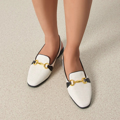 Mocasines Mujer Elegantes con Detalle Brillante