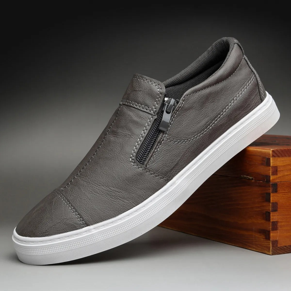 Zapatillas Hombre Deportivas Sintéticas Cierre Rápido