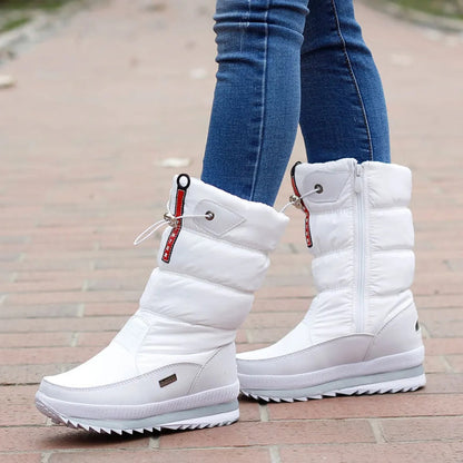 Botas Mujer Invierno Acolchadas Impermeables Altas
