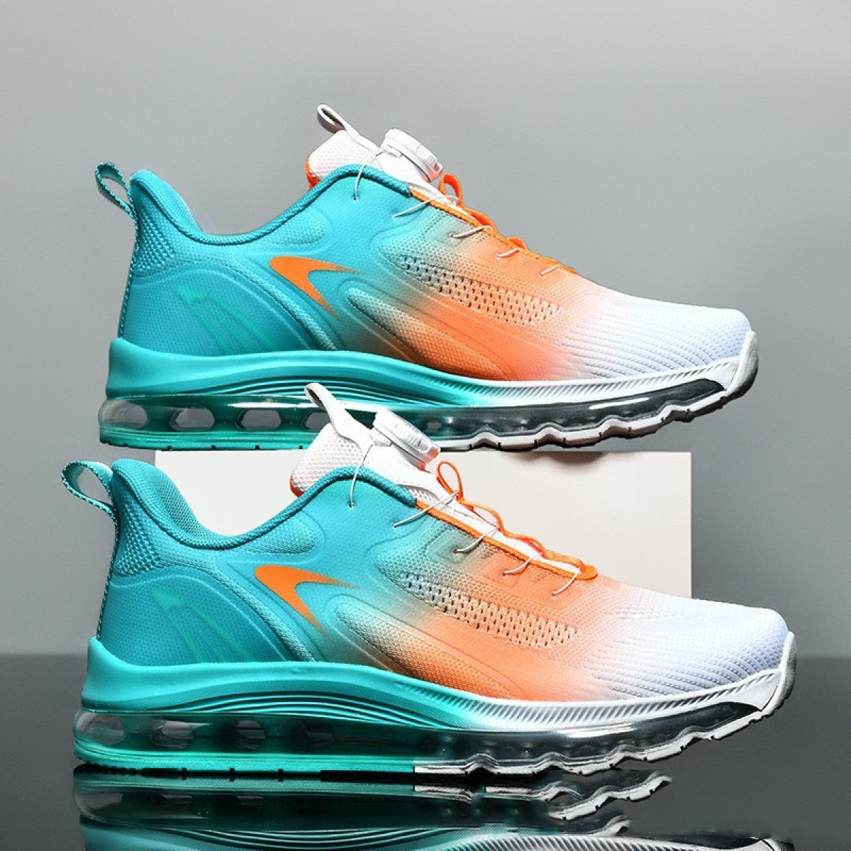 Zapatillas deportivas hombre con aire y colores gradientes