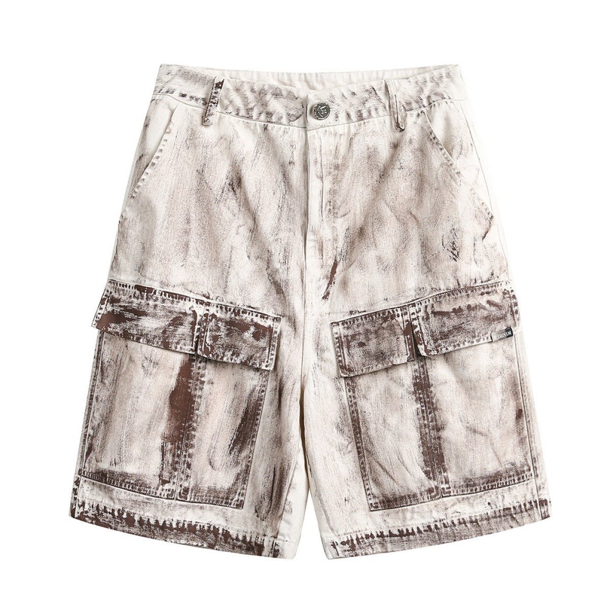 Pantalones cortos de algodón casual estilo militar - Vestiria