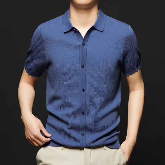 Camisa Hombre Manga Corta Ligera - Vestiria