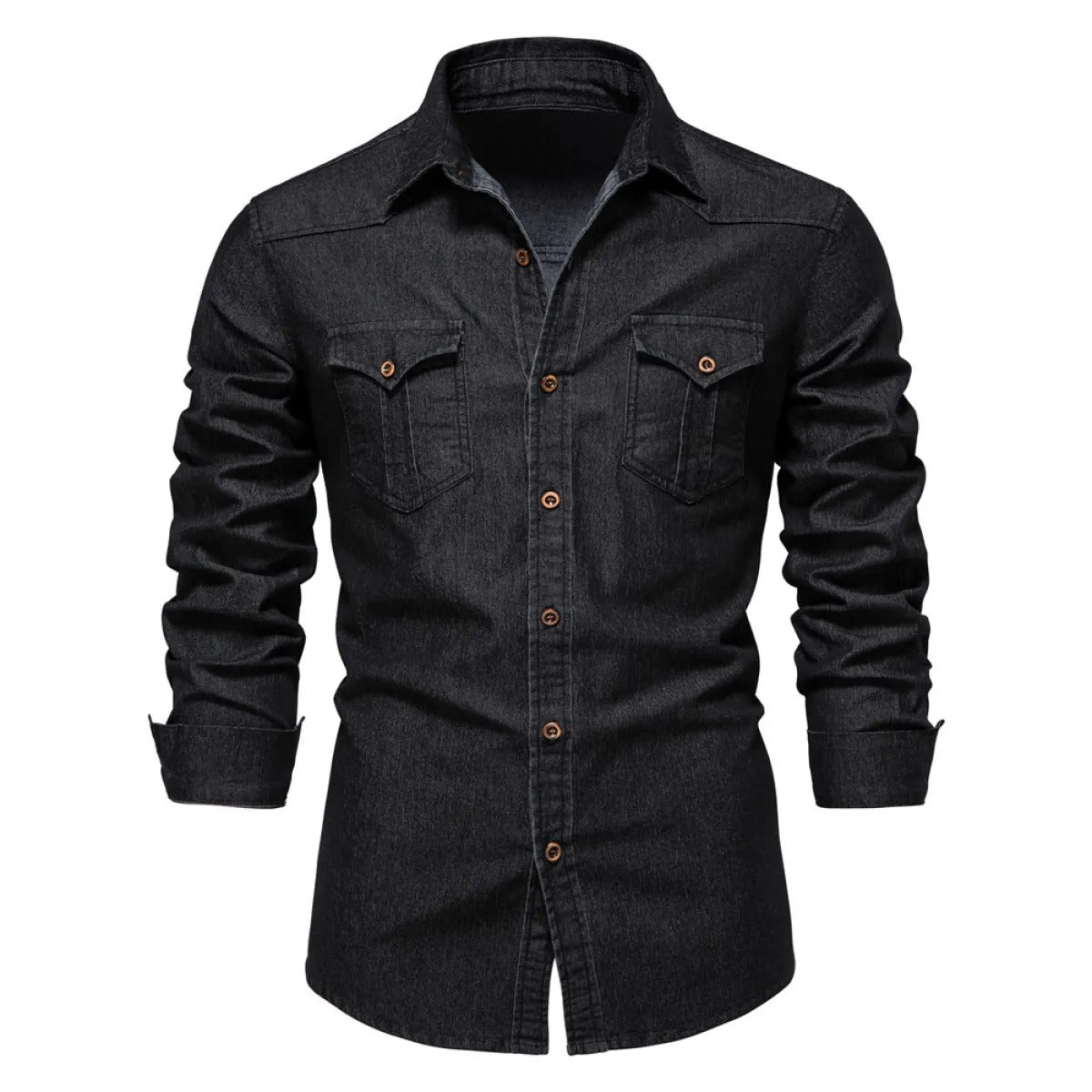 Camisa cowboy manga larga hombre casual - Vestiria