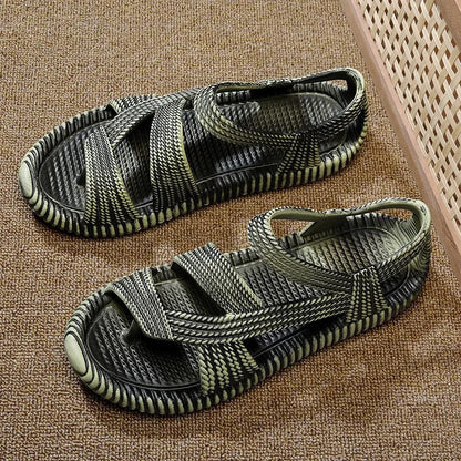 Sandalias Hombre Tejido Manual Estilo Bohemio