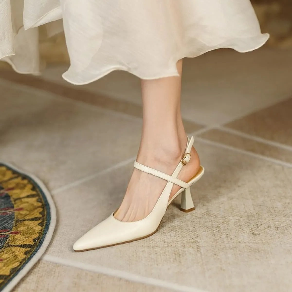 Sandalias Mujer Tacón Alto Cruzadas Elegantes