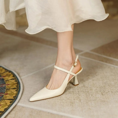 Sandalias Mujer Tacón Alto Cruzadas Elegantes