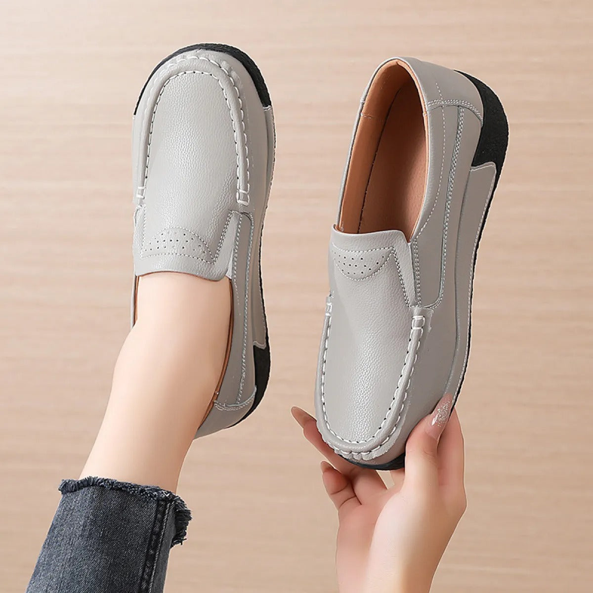 Zapatos mujer sintéticos cómodos casual