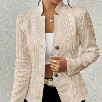 Chaquetilla Mujer Estampado Punto Elegante Femenina