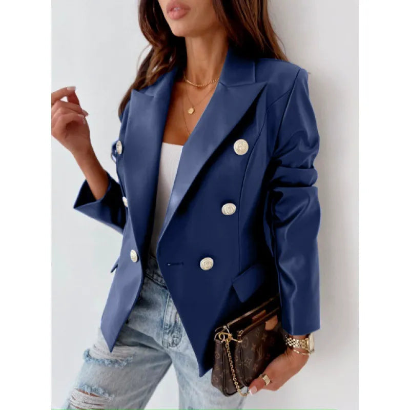 Chaquetilla Mujer Piel Sintética Elegante