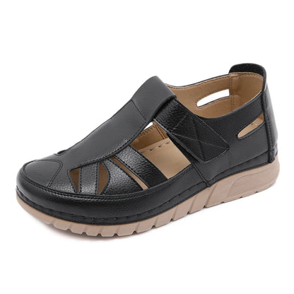 Sandalias de cuero cómodas para mujer