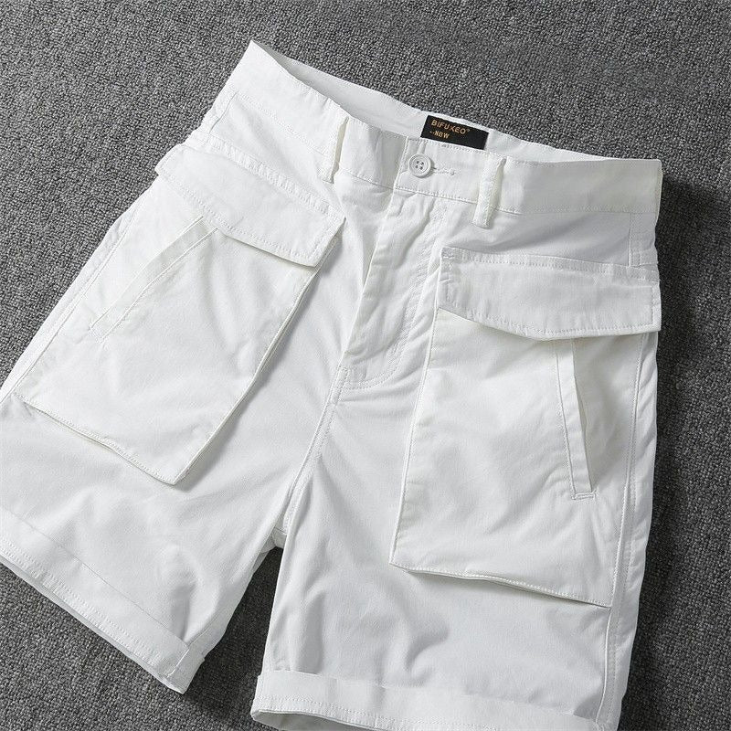 Pantalones cortos hombre algodón casual con bolsillos - Vestiria