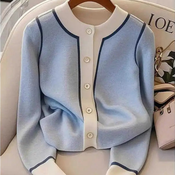 Jersey mujer cuello redondo suave y elegante
