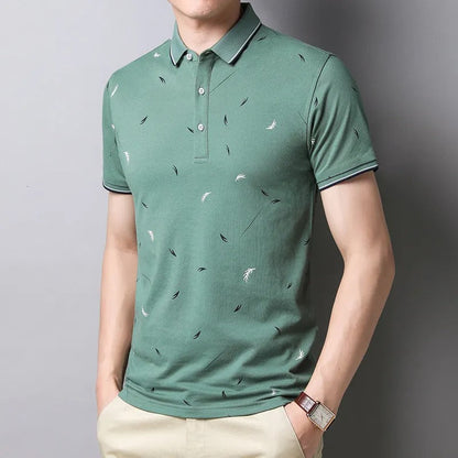 Polo Hombre Algodón Impreso Corte Adjustado
