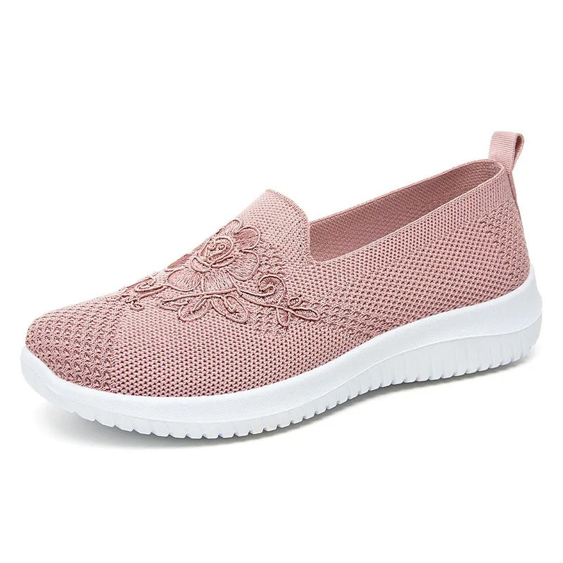 Zapatillas cómodas mujer transpirables con estampado floral