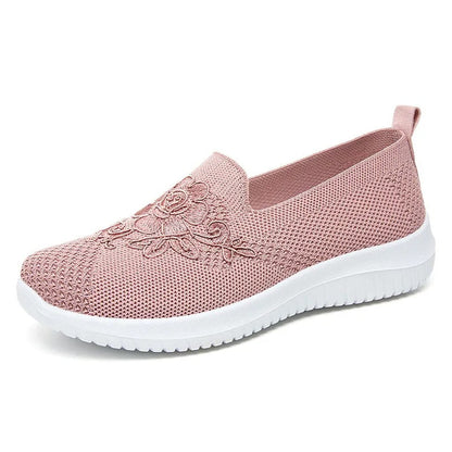 Zapatillas cómodas mujer transpirables con estampado floral