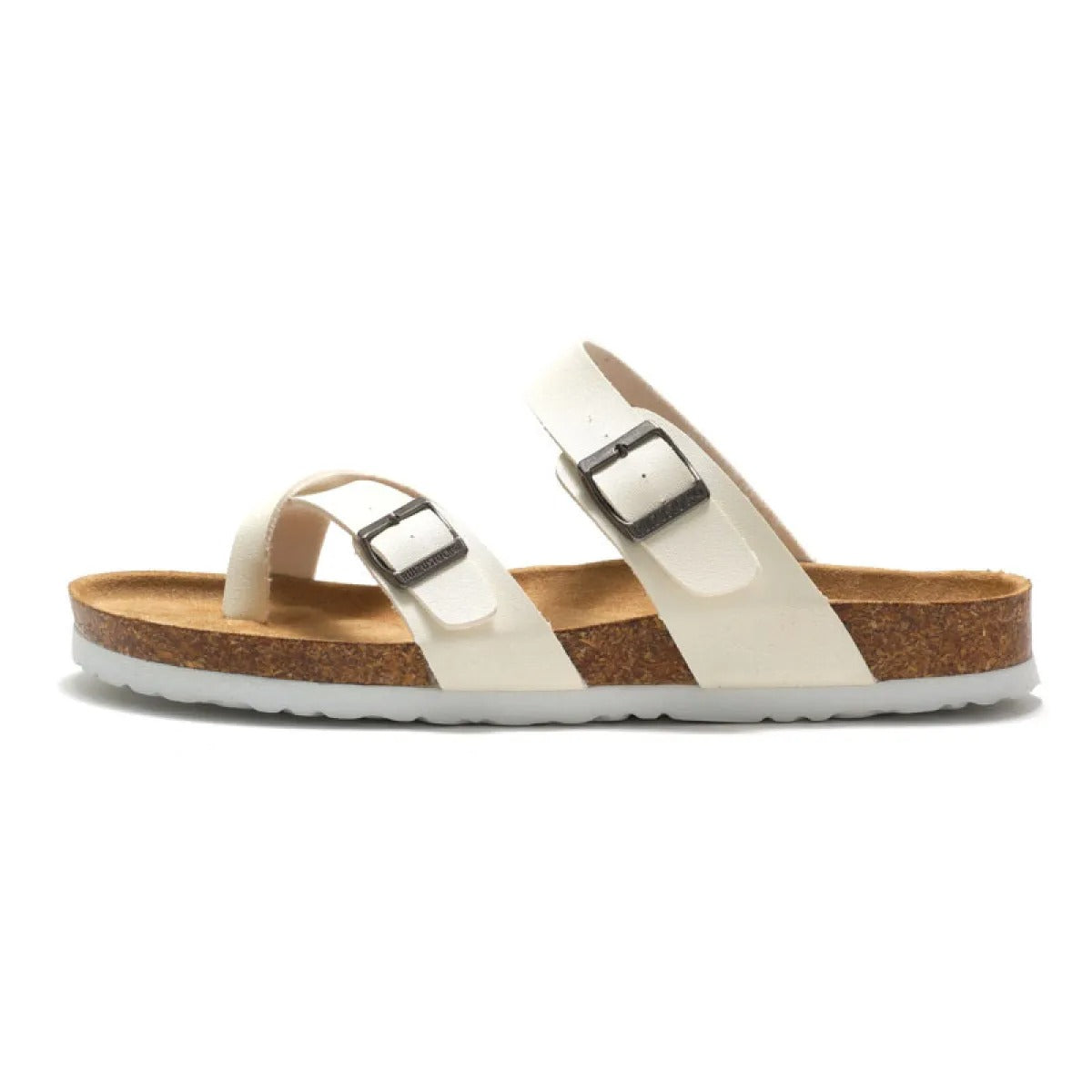 Sandalias Mujer Plataforma Baja con Tiras y Hebilla