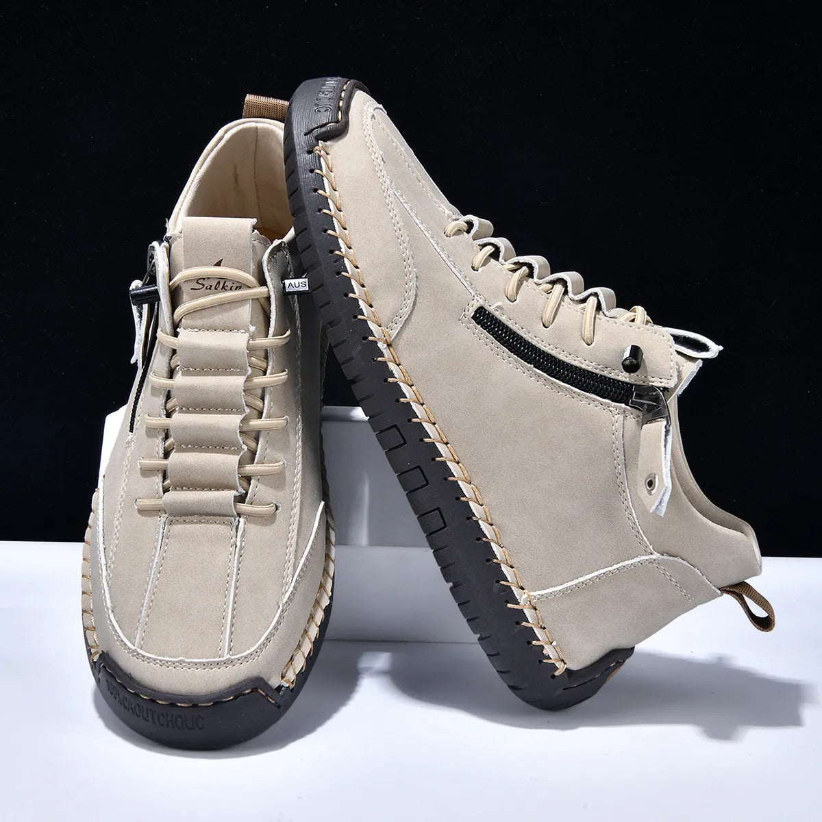 Zapatillas Hombre Sintéticas Cierre Rápido Estilo Deportivo