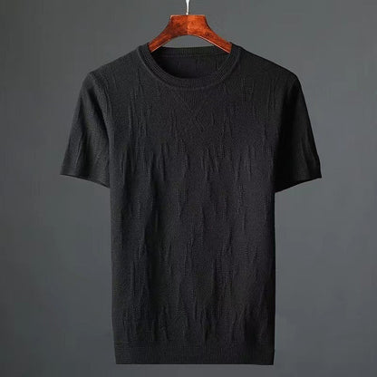 Camiseta ajustada de punto suave hombre - Vestiria