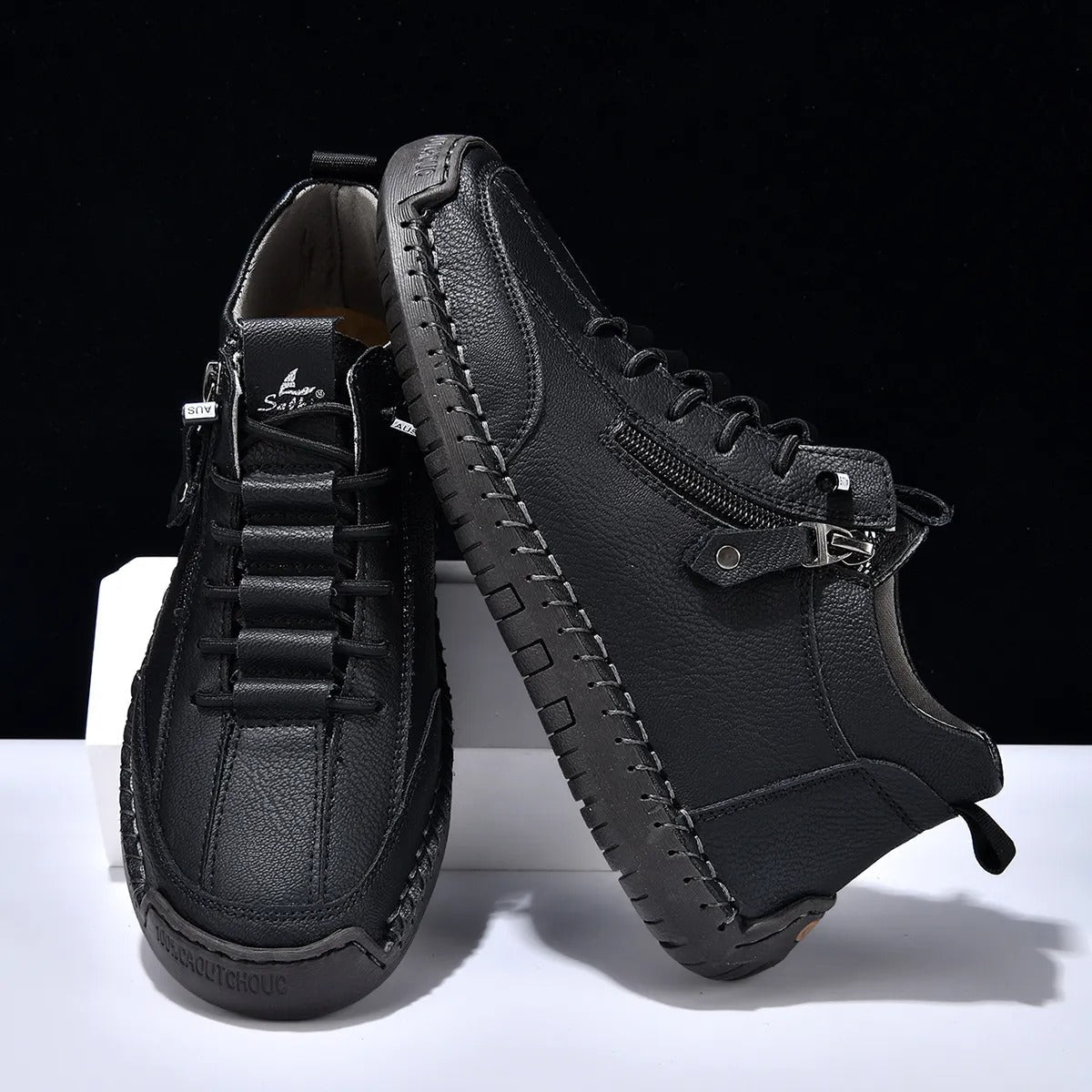 Zapatillas Hombre Sintéticas Cierre Rápido Estilo Deportivo