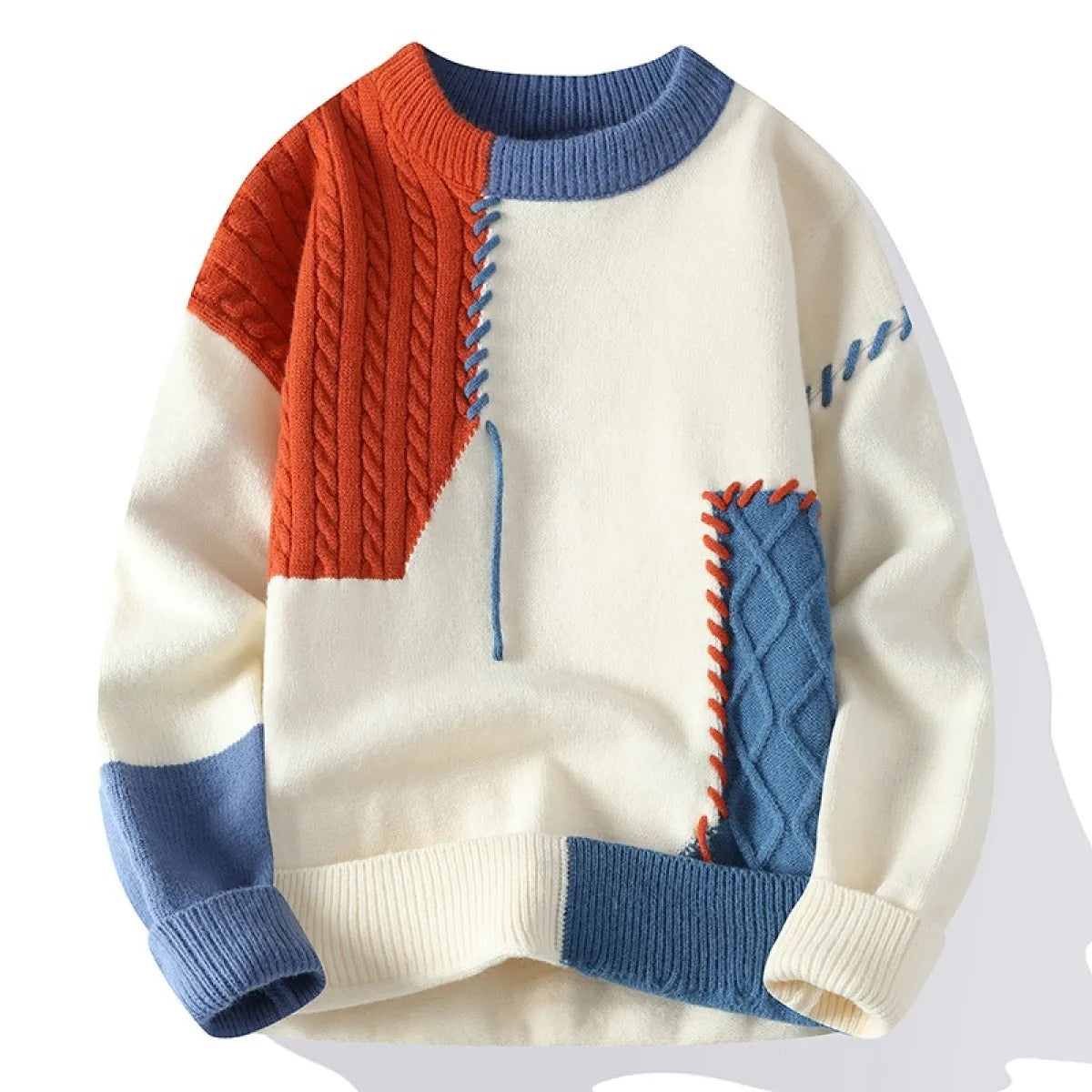 Jerséis Patchwork Hombre Casual - Vestiria