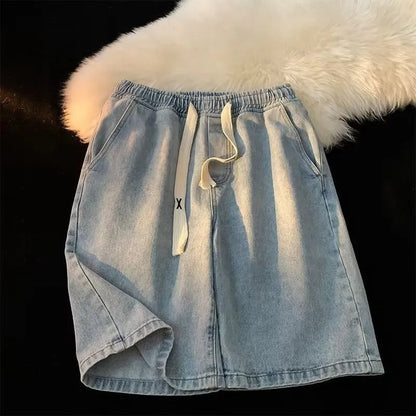 Pantalones cortos vaqueros elásticos ajustables