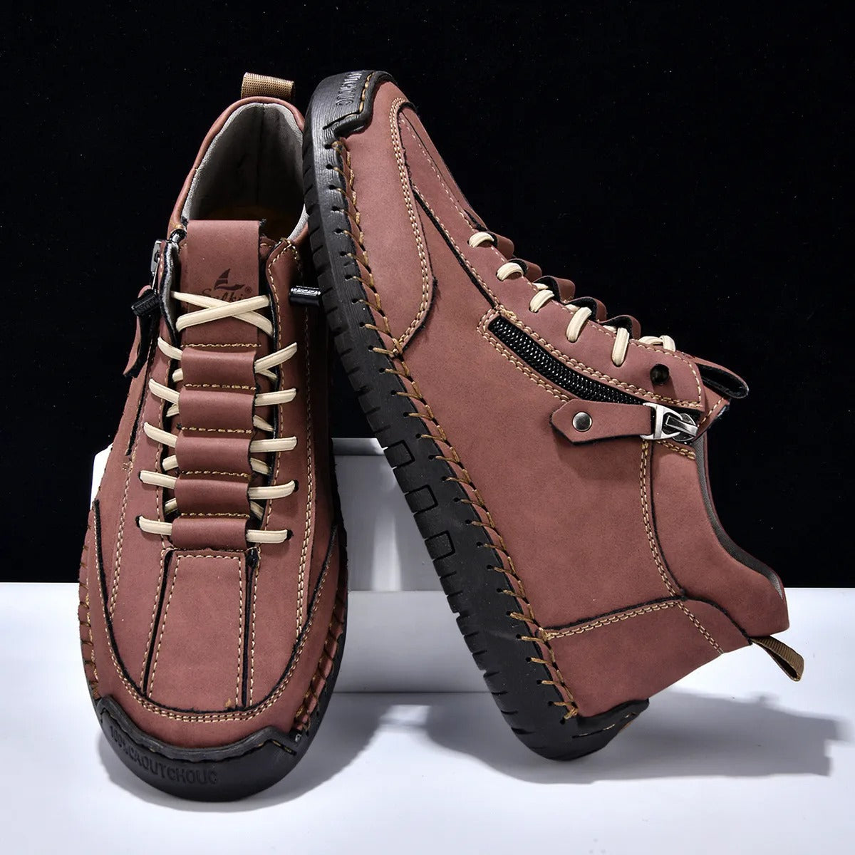 Zapatillas Hombre Sintéticas Cierre Rápido Estilo Deportivo