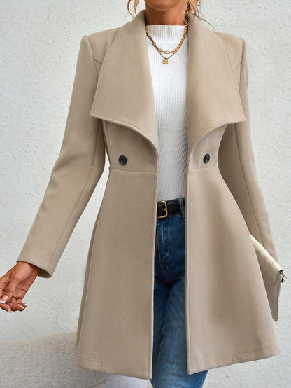 Gabardina Larga Clásica Cuello Alto