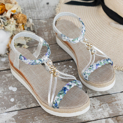 Sandalias Mujer Plataforma Yute Glamour