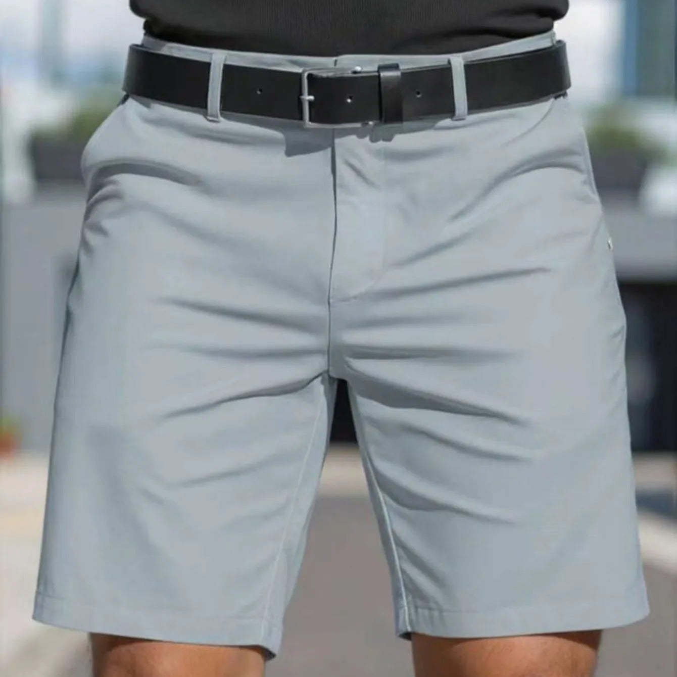 Pantalones cortos deportivos elásticos ajustados hombre