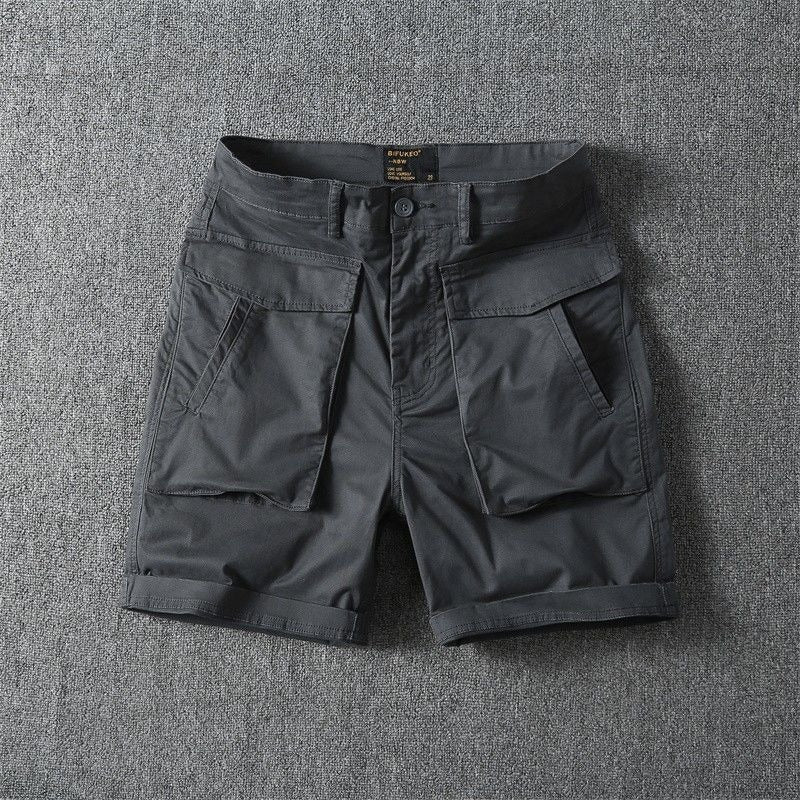 Pantalones cortos hombre algodón casual con bolsillos