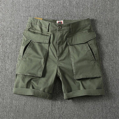 Pantalones cortos hombre algodón casual con bolsillos
