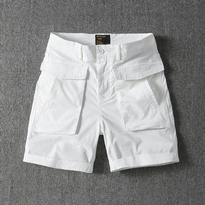 Pantalones cortos hombre algodón casual con bolsillos