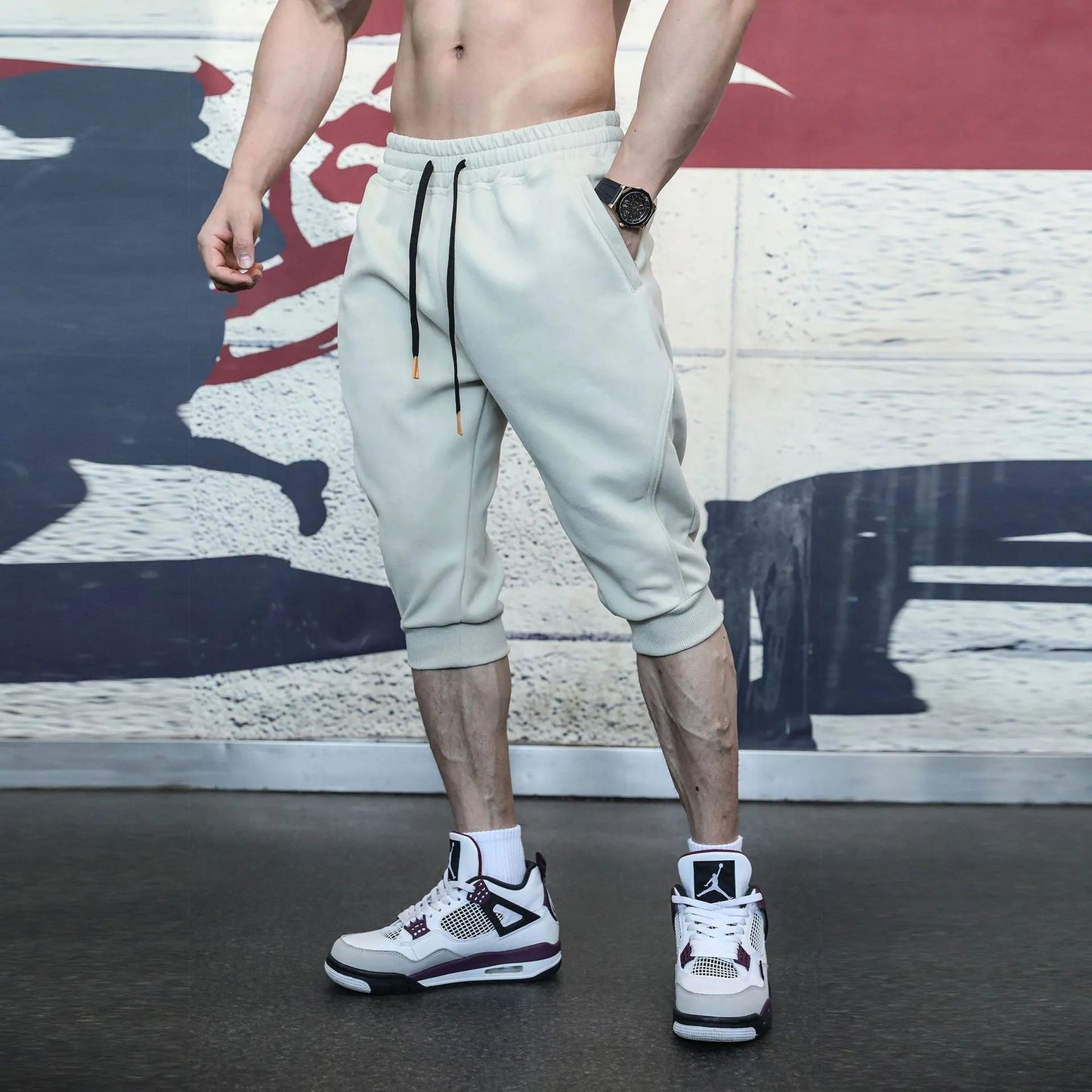 Pantalón chándal cómodo hombre deportivo