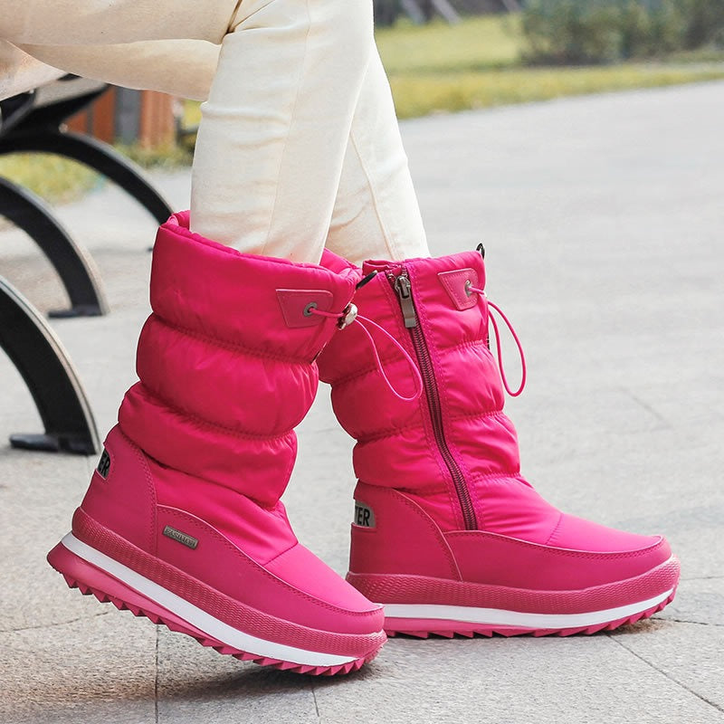 Botas Mujer Invierno Acolchadas Impermeables Altas - Vestiria