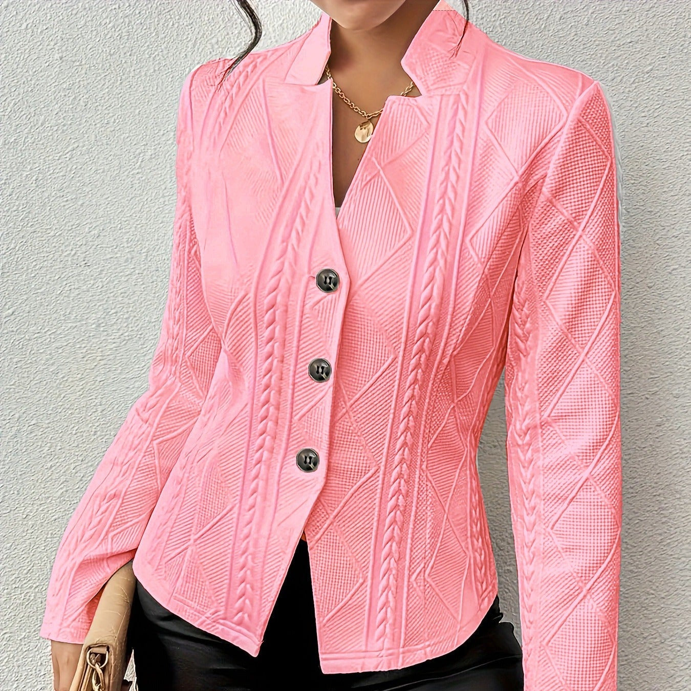 Chaquetilla Mujer Estampado Punto Elegante Femenina - Vestiria