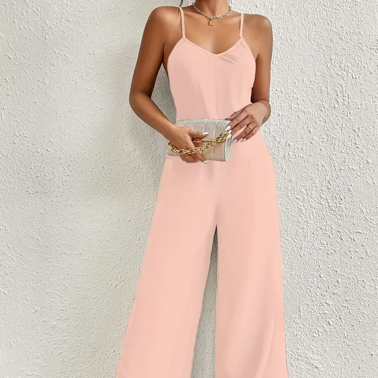 Vestido largo mujer fluido escote en V - Vestiria