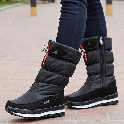Botas Mujer Invierno Acolchadas Impermeables Altas
