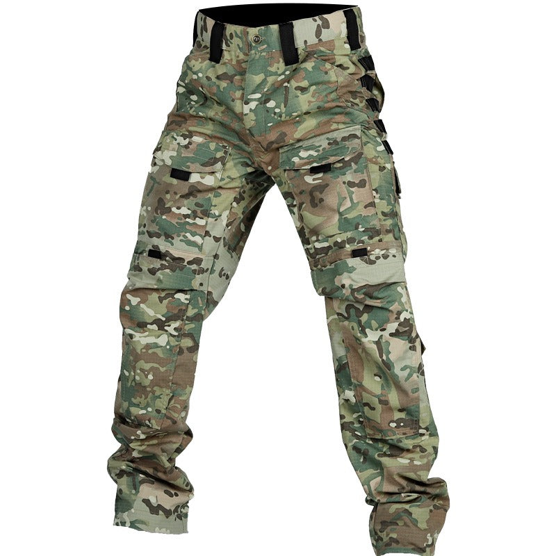 Pantalón hombre multicargo diseño militar